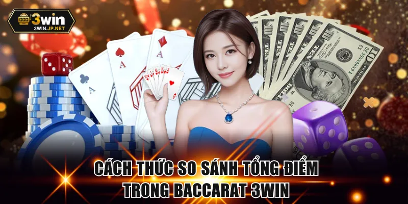 Cách thức so sánh tổng điểm trong Baccarat 3WIN